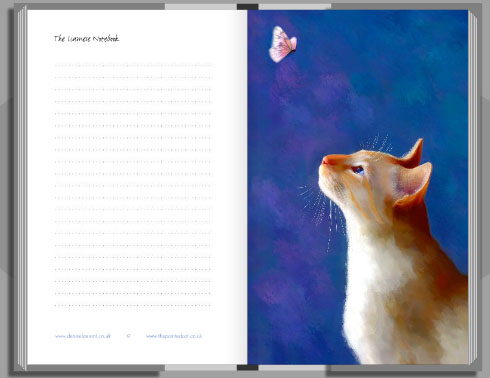 siamese cat notebook
