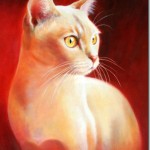 A Burmese Cat Painting – Sold