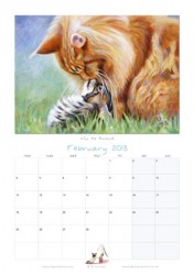 February from the 2013 Cat Calendar February from the 2013 Cat Calendar