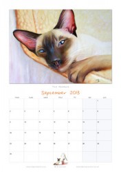 September in the 2013 Cat Calendar September in the 2013 Cat Calendar