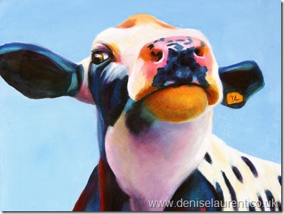 Blue cow painting Blue cow painting