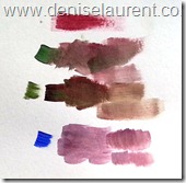 ultramarine blue - chromium oxide green and alizarin crimson