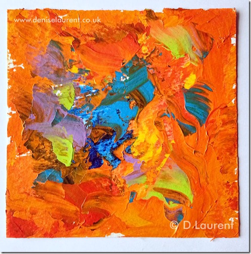 orange abstract by Denise laurent
