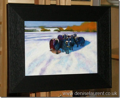 Picnic In The Snow framed