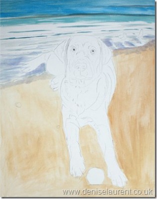 Prince On The Beach - Stage 1 the sketch