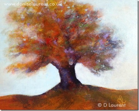 tree painting - 10x8 D Laurent